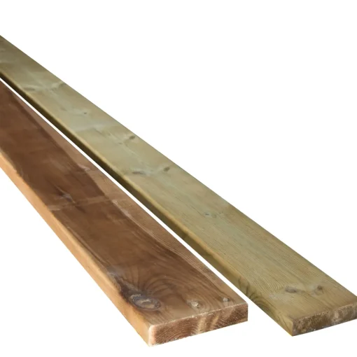 ​ Terrassebrædder GDS glat fyr trykimprægneret 25 x 100 mm x 3,6M