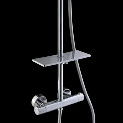 Adora hylde til brusestang, Ø18-25 mm, krom
