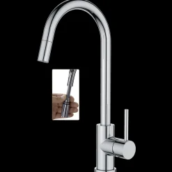 Adora Imperia flex køkkenarmatur m/udtræk U-tud krom