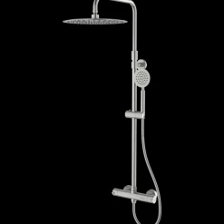 Adora Infigo L-300 termostat brusesæt med håndbruser, 2-spray, rustfrit stål