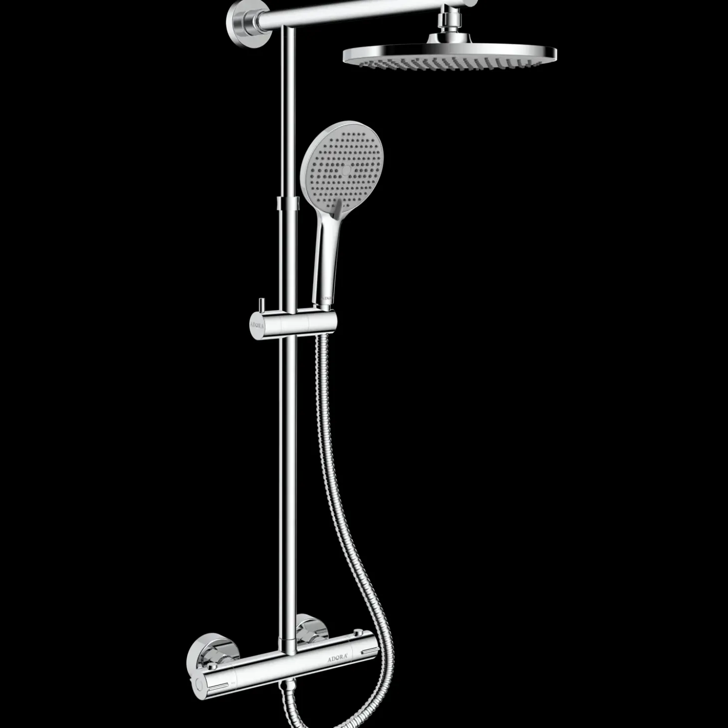 Adora Infigo L-233 Topbrusesæt m/armatur krom