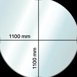 Aduro glasgulvplade 1100x1100x6 mm