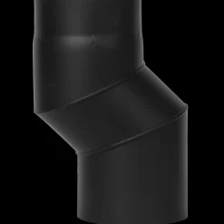 Aduro røgrør s-bøjning 60 mm forskydning sort