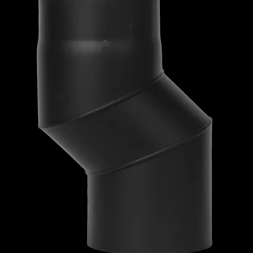 Aduro røgrør s-bøjning 60 mm forskydning sort