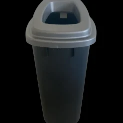 Affaldsspand 90 L grå med låg