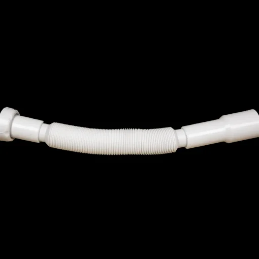 Afløbsslange t/håndvask flexibel 1 1/4"x32/40 mm hvid
