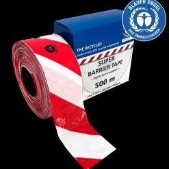Afmærkningsbånd rød/hvid 500 m
