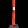 Afspærringscylinder rød med refleks 1 m U./fod