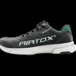 Airtox FL4 sikkerhedssko sort/militærgrønt str. 45