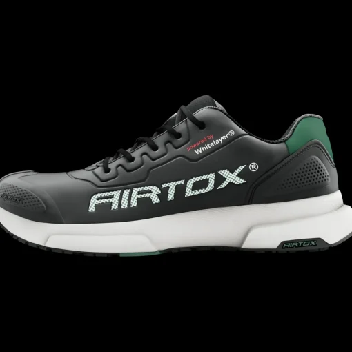 Airtox FL4 sikkerhedssko sort/militærgrønt str. 45