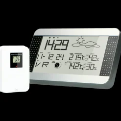 Alecto WS-1700 vejrstation med trådløs sensor sølv