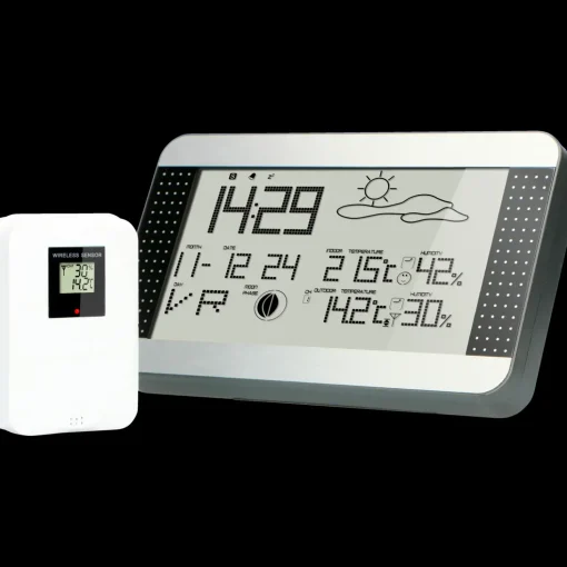 Alecto WS-1700 vejrstation med trådløs sensor sølv