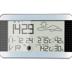 Alecto WS-1700 vejrstation med trådløs sensor sølv