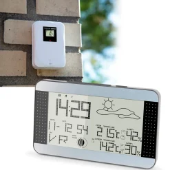 Alecto WS-1700 vejrstation med trådløs sensor sølv