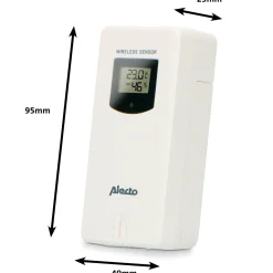 Alecto WS-150 vejrstation med trådløs sensor bambus