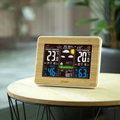 Alecto WS-150 vejrstation med trådløs sensor bambus