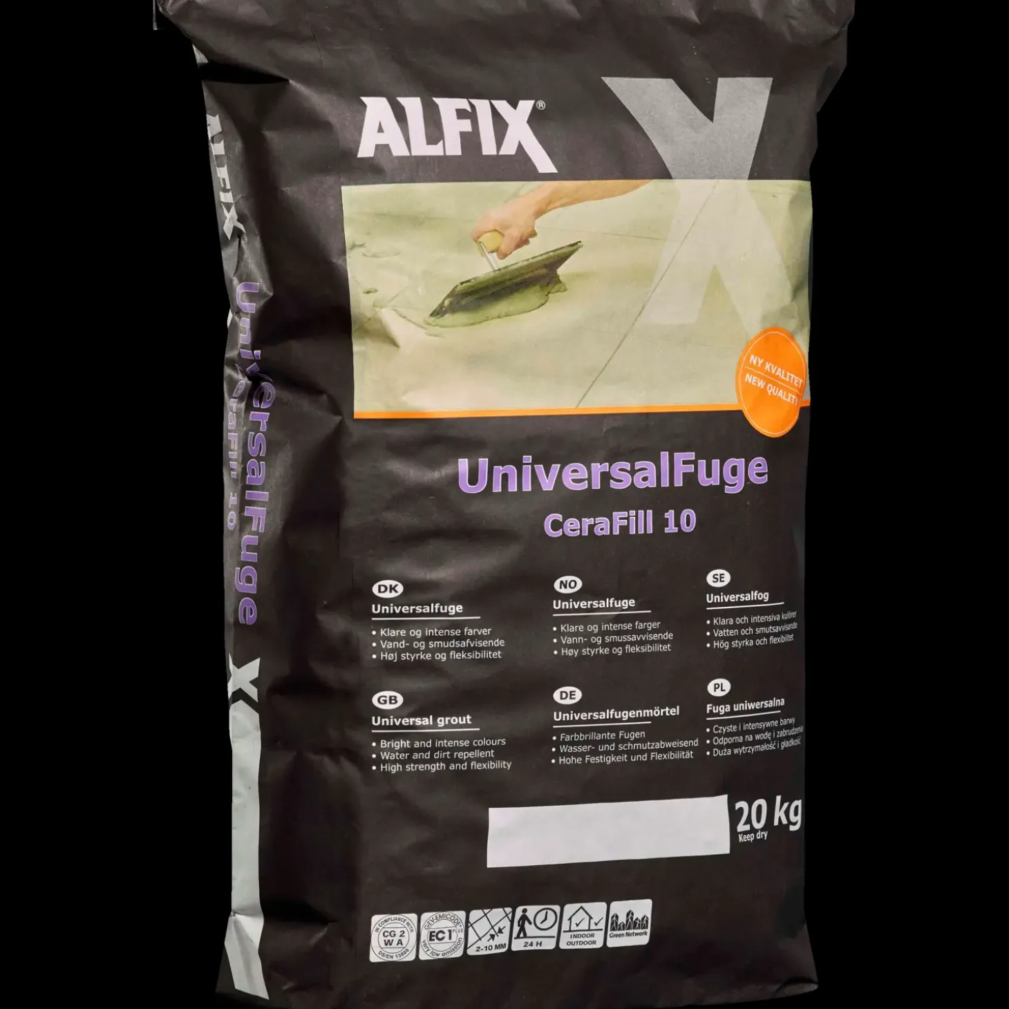 Alfix CeraFill 10 Colour 20 kg koksgrå