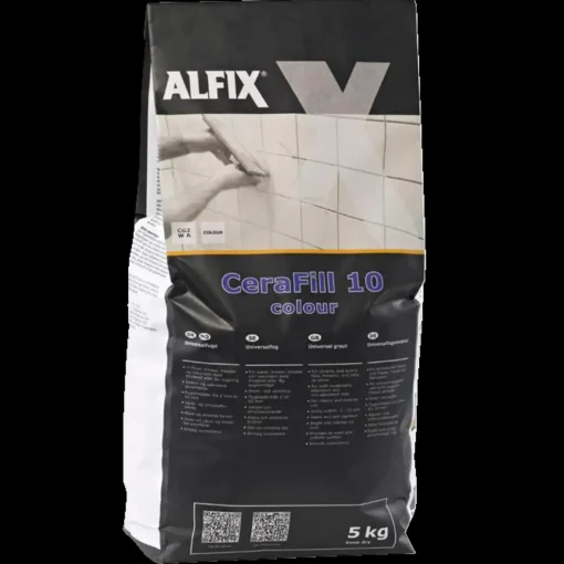 Alfix CeraFill 10 Colour flisefuge 5 kg lysegrå