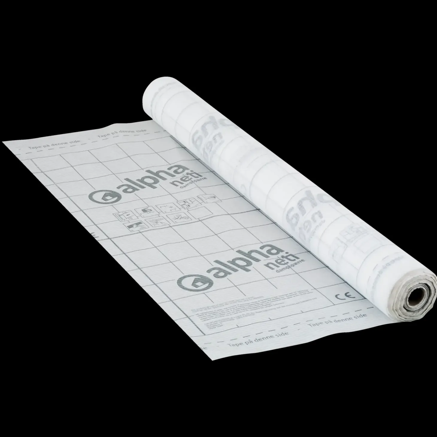 Alpha neti armeret dampspærre 1,5x50m
