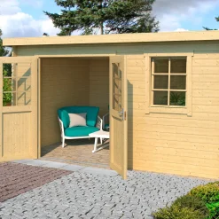 Amira 230 hytte med dobbeltdør og vindue, 8,4 m²