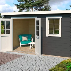 Amira 230 hytte med dobbeltdør og vindue, 8,4 m²