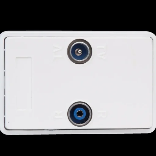 Antenne seriestikdåse tv/FM 1,5 modul hvid