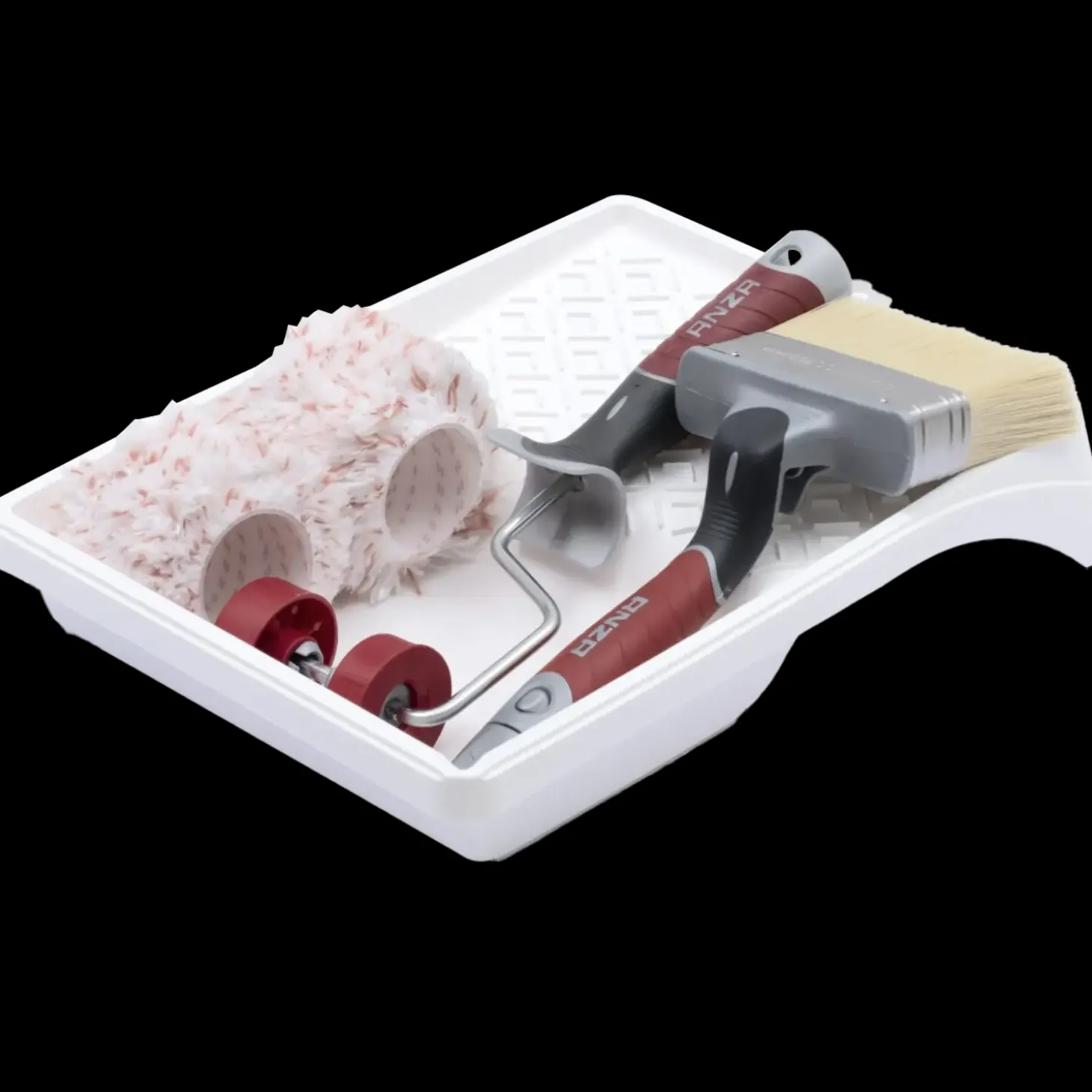 Anza elite træbeskyttelsessæt, rulle, rullebakke og pensel