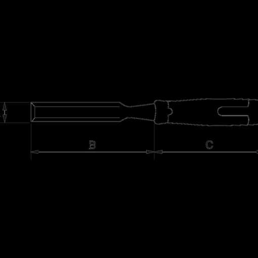 Bacho ERGO™ slagfast stemmejern 12 mm