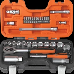 Bahco S330 topnøglesæt 1/4" og 3/8" - 34 dele