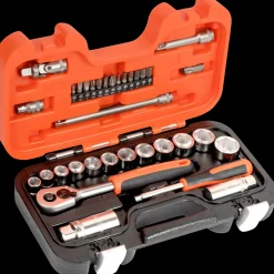 Bahco S330 topnøglesæt 1/4" og 3/8" - 34 dele