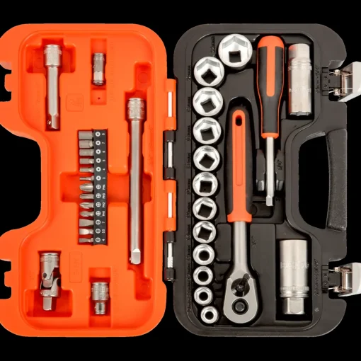 Bahco S330 topnøglesæt 1/4" og 3/8" - 34 dele