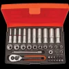 Bahco SL25L topnøglesæt 1/4" - 37 dele
