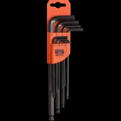 Bahco stiftnøglesæt 9 stk m/kuglehoved 1,5 - 10 mm