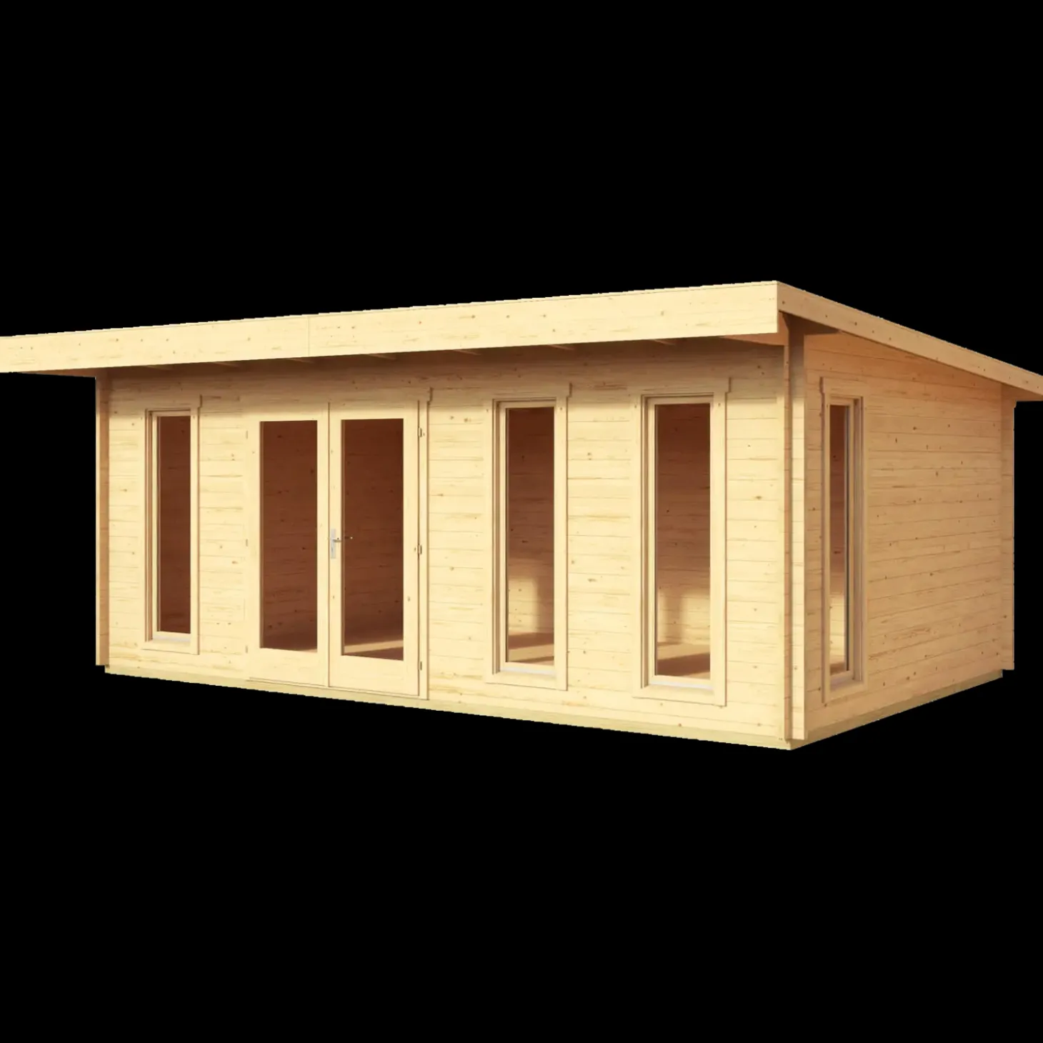 Barbados stor hytte med dobbeltdør og høje vinduer 19,62 m²