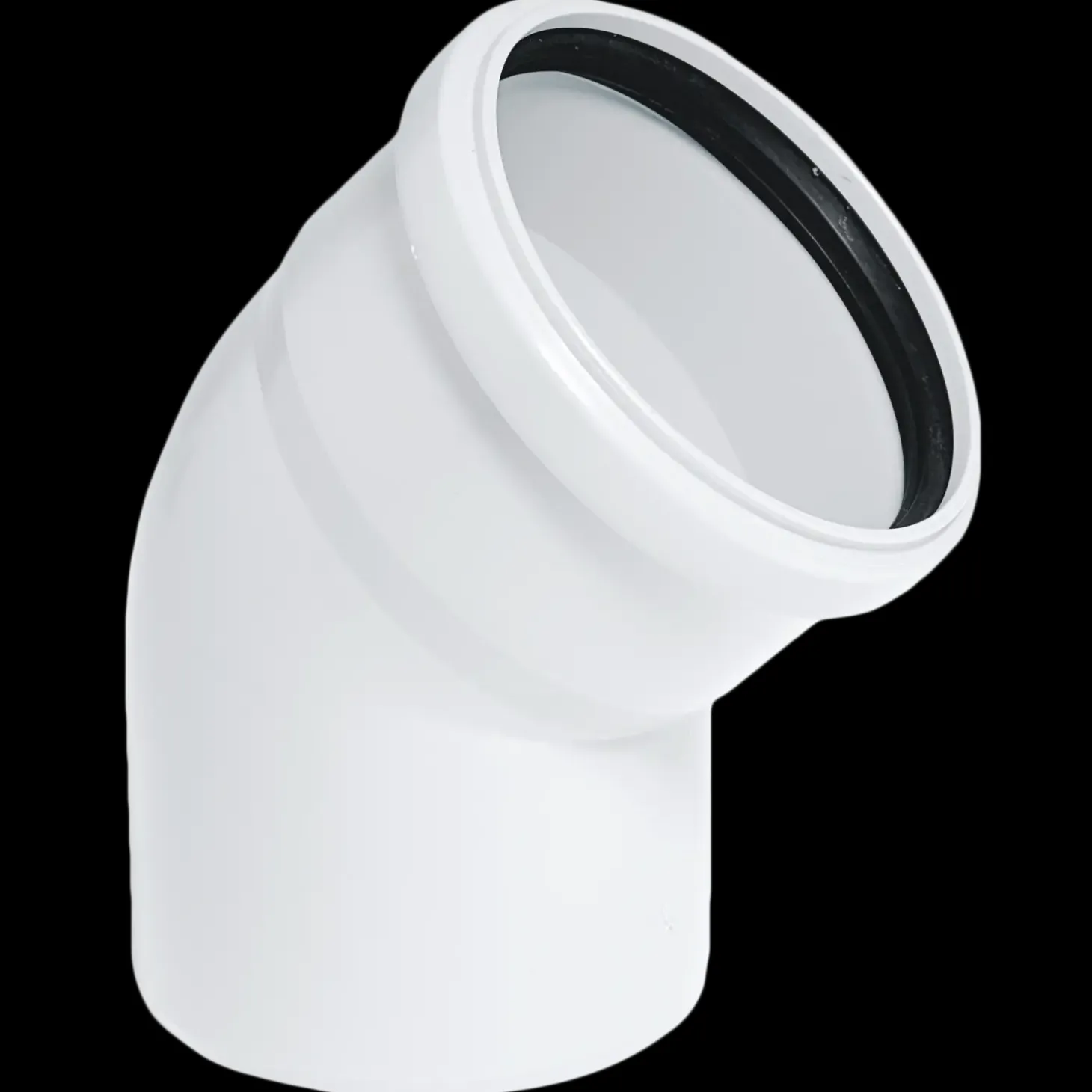 Bøjning PP 50 x 87° hvid