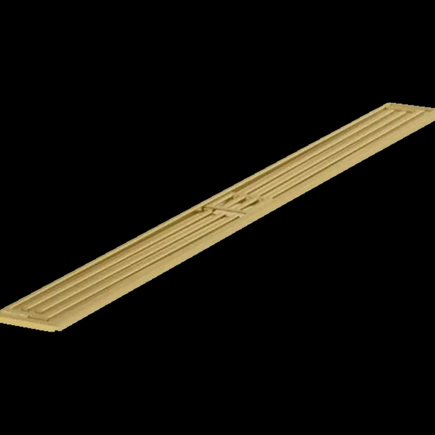 Blücher Art Deco baderumsrende 900 mm messing