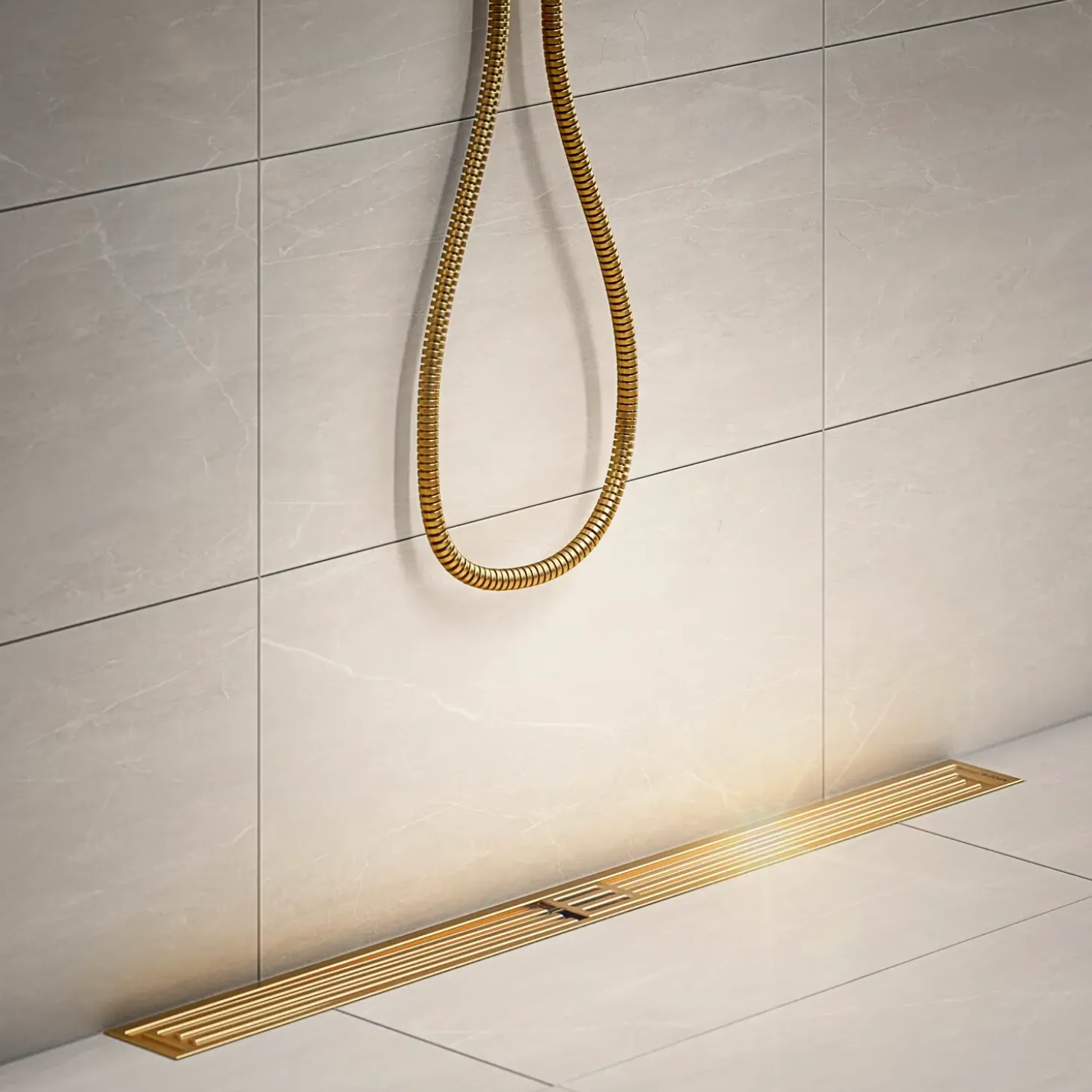 Blücher Art Deco baderumsrende 900 mm messing