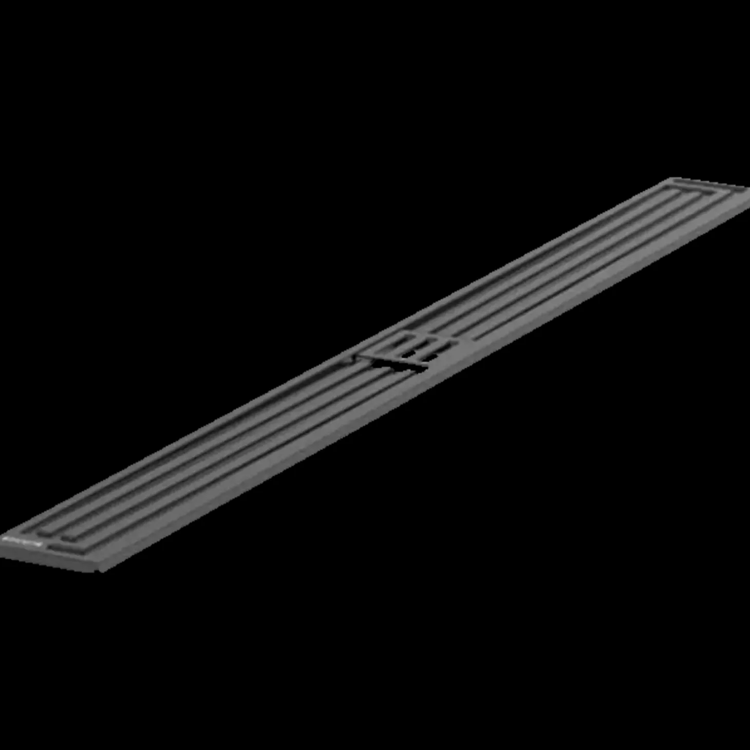 Blücher Art Deco baderumsrende 900 mm sort