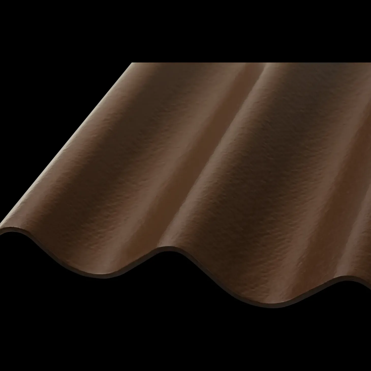 Bølgeplade B7 FK mokka 1100 x 570 mm