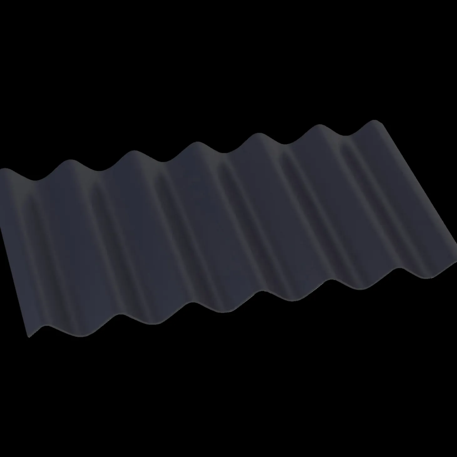 Bølgeplade B7 FK sortblå 1100x570 mm