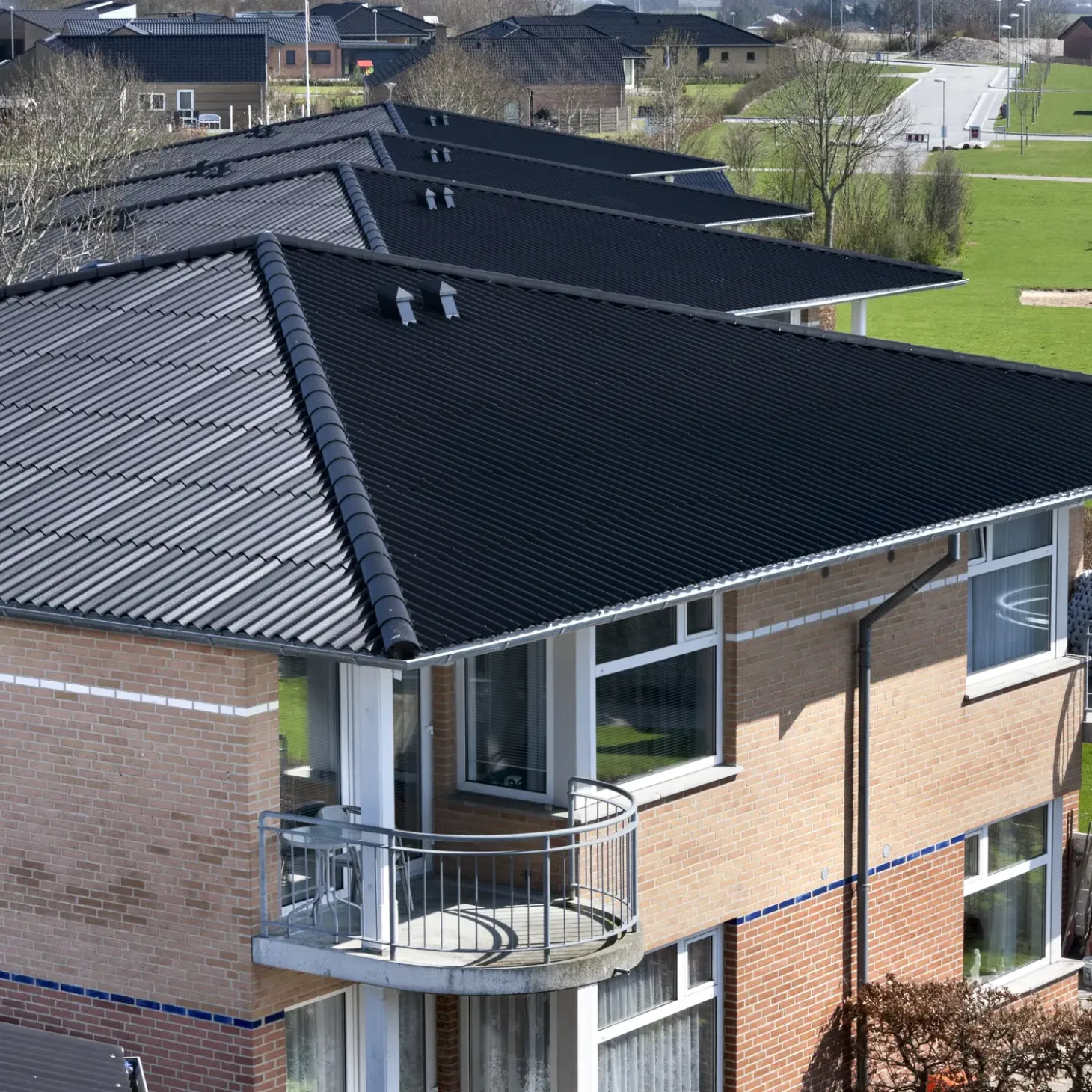 Bølgeplade B6-S FK 1090x1180 mm sortblå