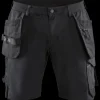 Blåklæder håndværker shorts 4-vejs stretch sort/mørk grå str. C56