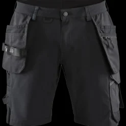 Blåklæder håndværker shorts 4-vejs stretch sort/mørk grå str. C56