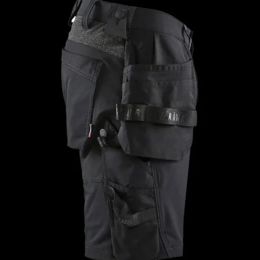 Blåklæder håndværker shorts 4-vejs stretch sort/mørk grå str. C56