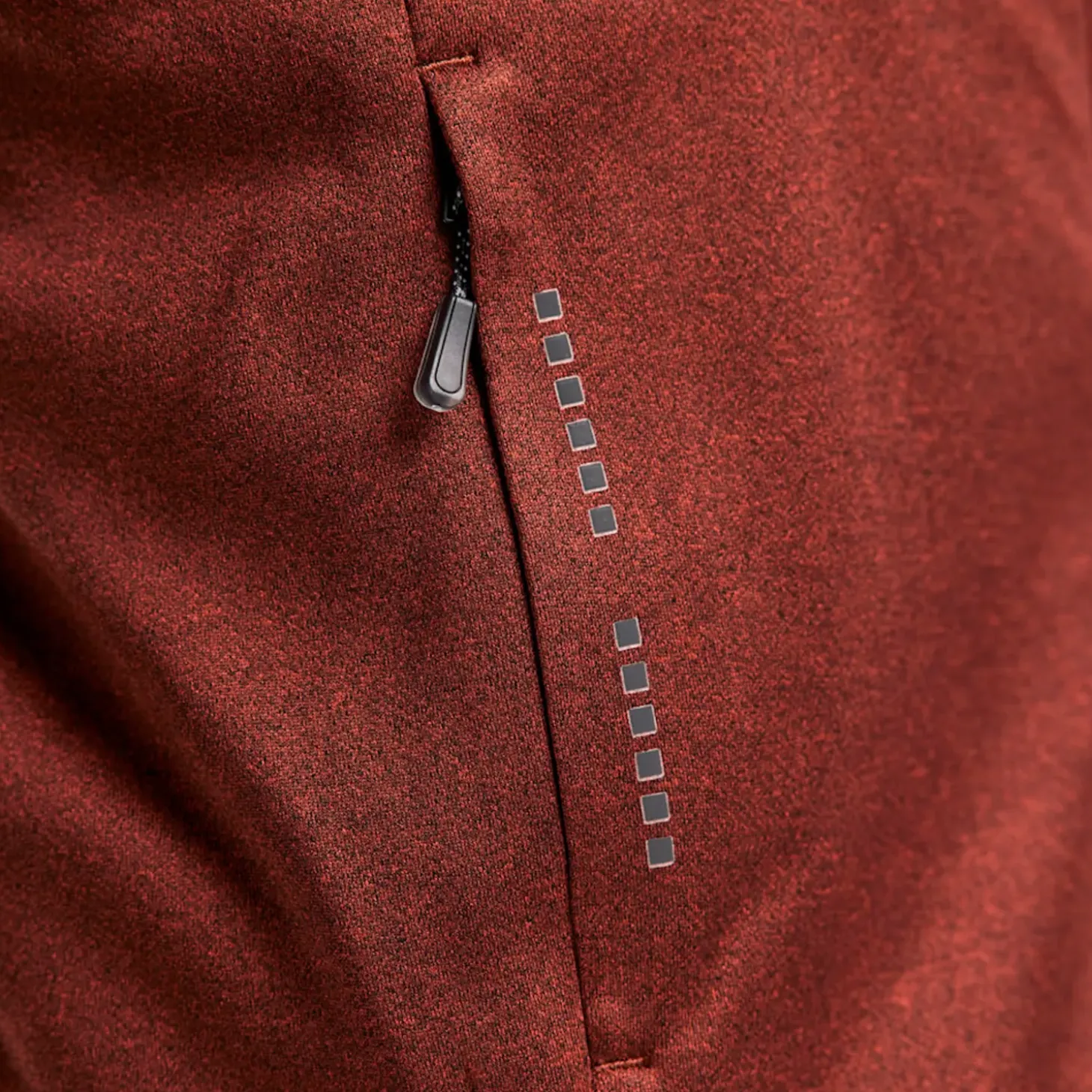 Blåklæder hættetrøje Full Zip brændt rød/sort str. 2XL