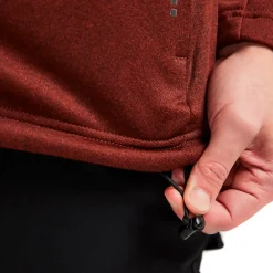 Blåklæder hættetrøje Full Zip brændt rød/sort str. 2XL