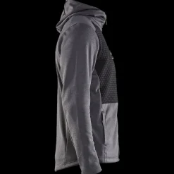 Blåklæder hættetrøje Full Zip sortmeleret str. 2XL