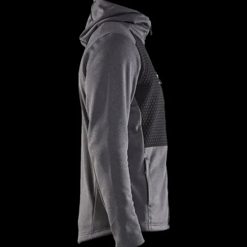 Blåklæder hættetrøje Full Zip sortmeleret str. 2XL