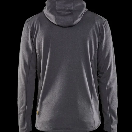 Blåklæder hættetrøje Full Zip sortmeleret str. 2XL