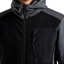 Blåklæder hættetrøje Full Zip sortmeleret str. 2XL